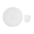 Foldable Round Hand Fan – Portable Dance & Summer Fan Hand Fan Richie's White