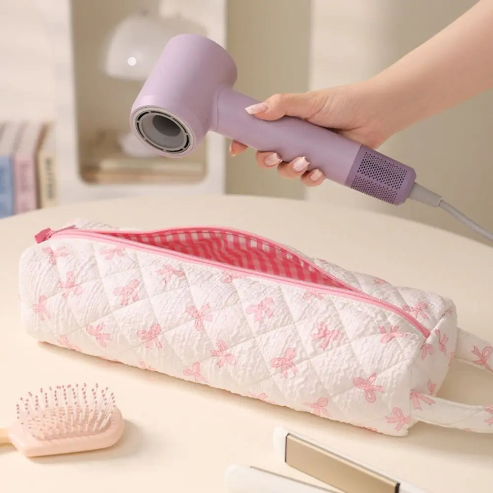 Quilted Hair Dryer Storage Bag with Handle – Travel Case Hair Tool Storage Bag Richie's