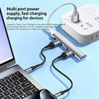 FUCHU 4-in-1 USB 2.0 Hub – USB-C & USB-A, 4 Ports USB Hub Richie's