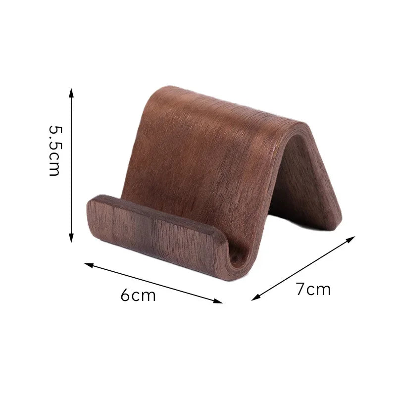 Solid Wood Phone Holder & Business Card Display Desk Organizer Desk Organizer Stand Richie's 1