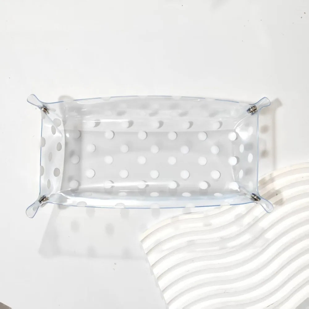 Polka Dot Storage Tray Desk Organizer Stationery Holder Desk Storage Tray Richie's 4