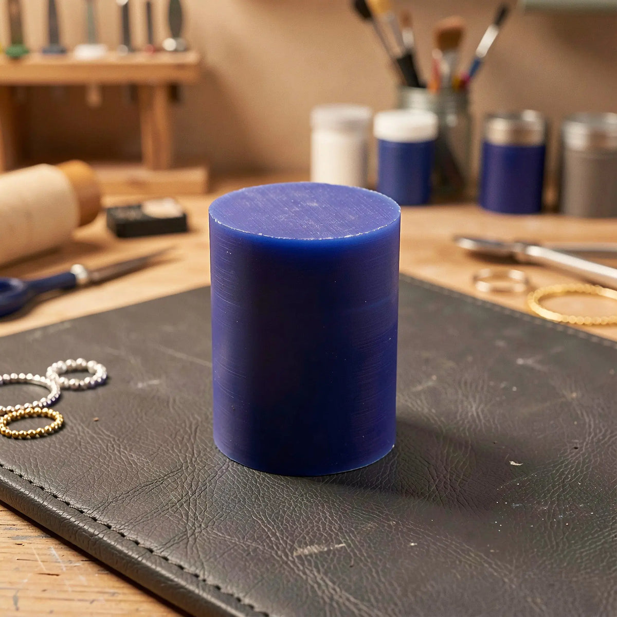 Round Solid Bracelet Wax Block for Jewelry Carving & Casting Jewelry Carving Wax Richie's Default Title