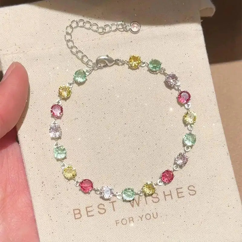 Sparkling Zircon Crystal Bracelet for Women | Y2K Style Fashion Bracelet Richie's A2