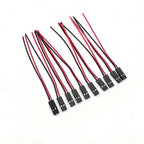 10Pcs 2.54mm 2-Pin Female Jumper Wires 26AWG Arduino DIY Jumper Wire Connectors Richie's