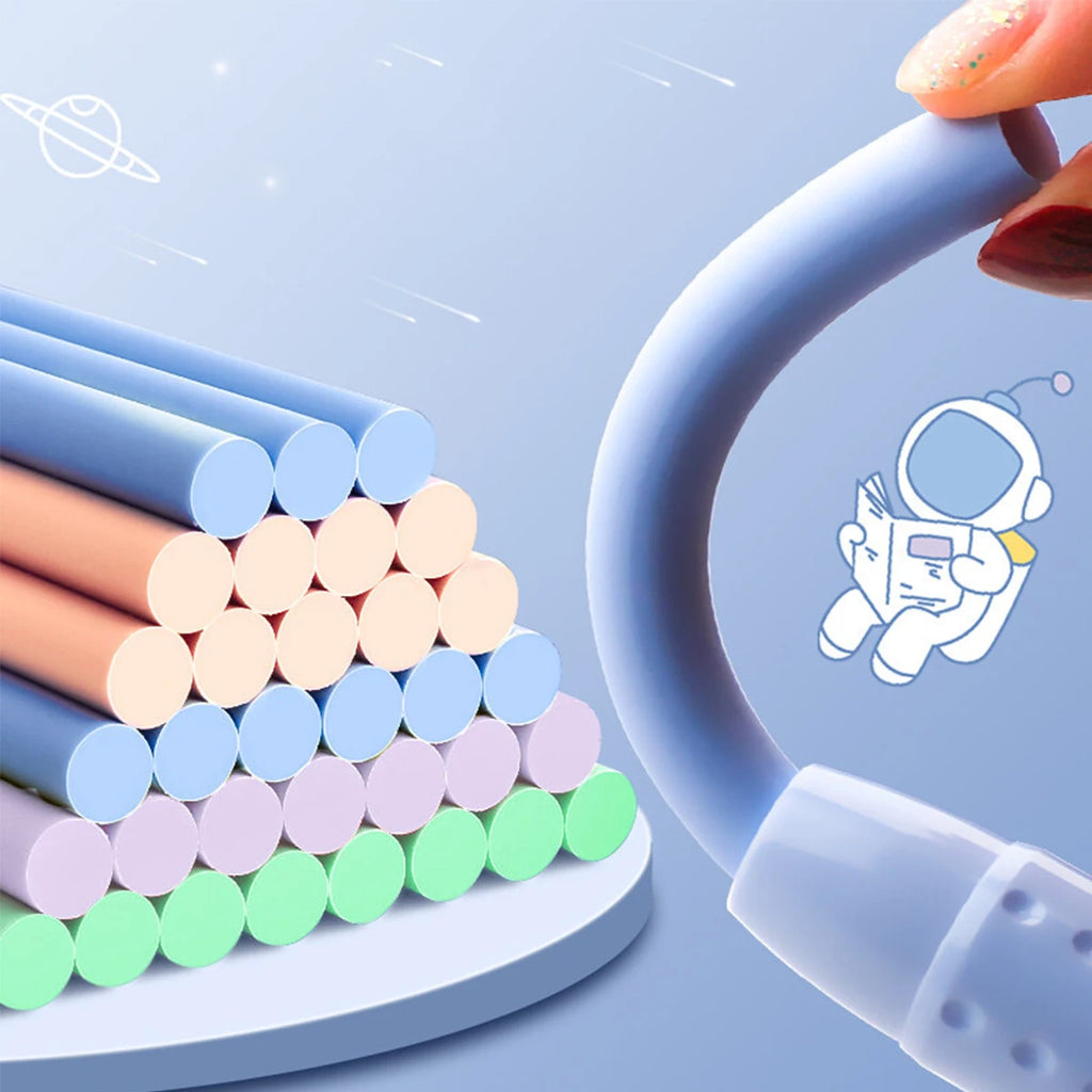 Retractable Eraser Pencil Kit with 2 Bendable Cores | Office & Study Eraser Pencil Kit Richie's