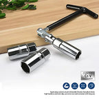 4-Piece Spark Plug Socket Wrench Set 16mm 18mm 21mm Chrome Spark Plug Socket Set Richie's