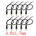 10Pcs DC Power 4.0×1.7mm Male Plug Bare Wire Cable 30CM DC Power Cable Richie's Default Title