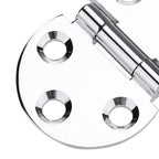 2pcs 180° Round Hatch Hinges Chrome Brass – Marine & Cabinet Round Hatch Hinges Richie's