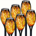 Solar Flame Torch Light 12/96 LED Flickering Outdoor Garden Lamp Solar Garden Light Richie's 12Leds
