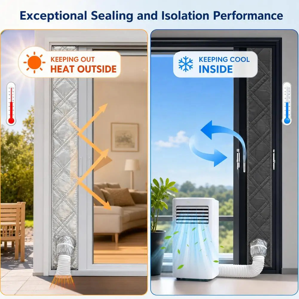 Portable AC Window Seal Kit – Silver Thermal Insulation AC Window Seal Kit Richie's