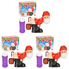 Christmas Santa Claus Bubble Blower with Music & Light Bubble Blower Toy Richie's 3 Sets