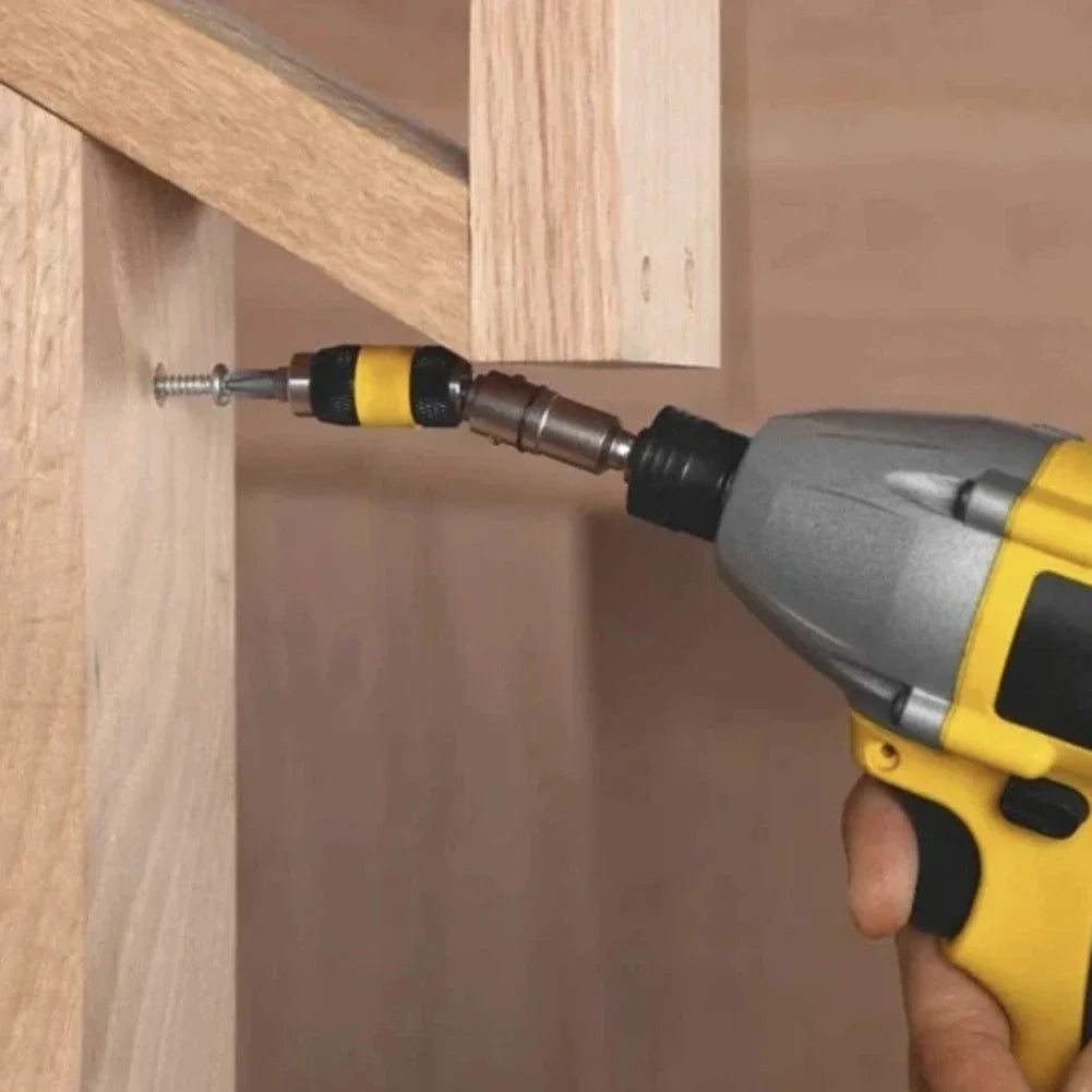 Pivoting Magnetic Bit Holder 1/4" Hex Quick Release Drill Extension Drill Bit Extension Richie's