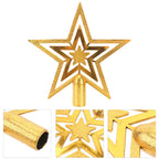 15cm Gold Star Christmas Tree Topper – Fade-Resistant PVC Christmas Tree Topper Richie's other