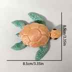 3D Printed Turtle Ornament – Colorful PLA Desktop Statue 8.5cm Desktop Figurine Richie's