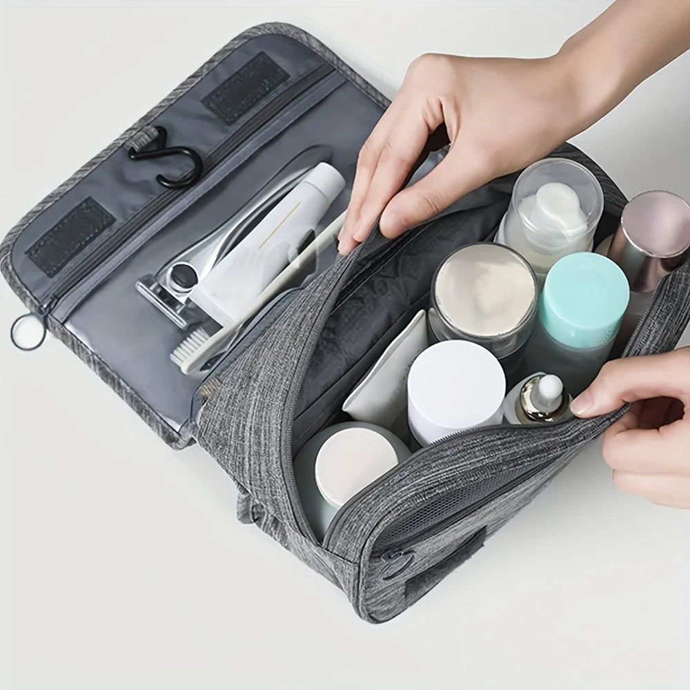 Waterproof Toiletry Bag with Hook – Travel Cosmetic Organizer Hanging Toiletry Bag Richie's