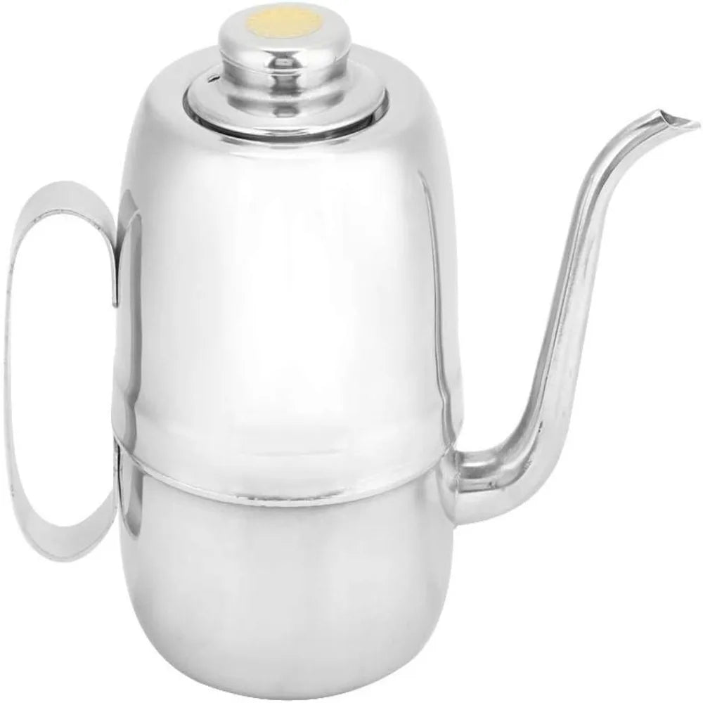 Stainless Steel Olive Oil Dispenser Bottle 24oz – Silver Oil Pot Oil Dispenser Bottle Richie's