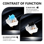 150/50Pcs 3-Pin RGB Mechanical Keyboard Switches + Puller Tools Keyboard Switch Set Richie's