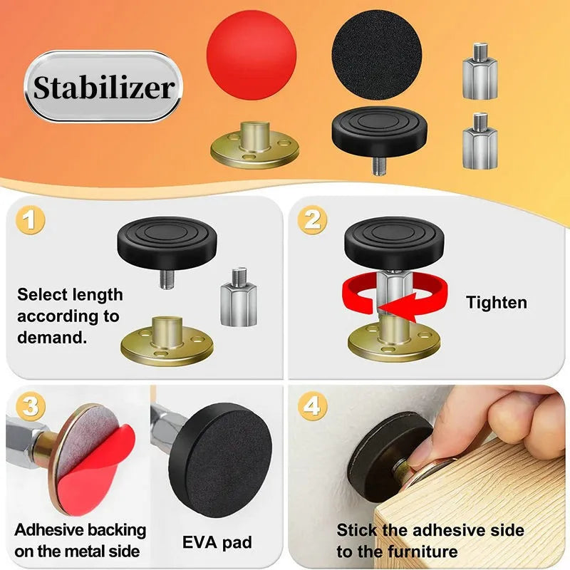 Adjustable Bed Frame Anti-Shake Stabilizer – Telescopic Support Bed Frame Stabilizer Richie's