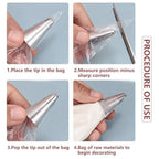 100-Pack Disposable Piping Bags – Leak-Proof BPA-Free Icing Bags Disposable Piping Bags Richie's