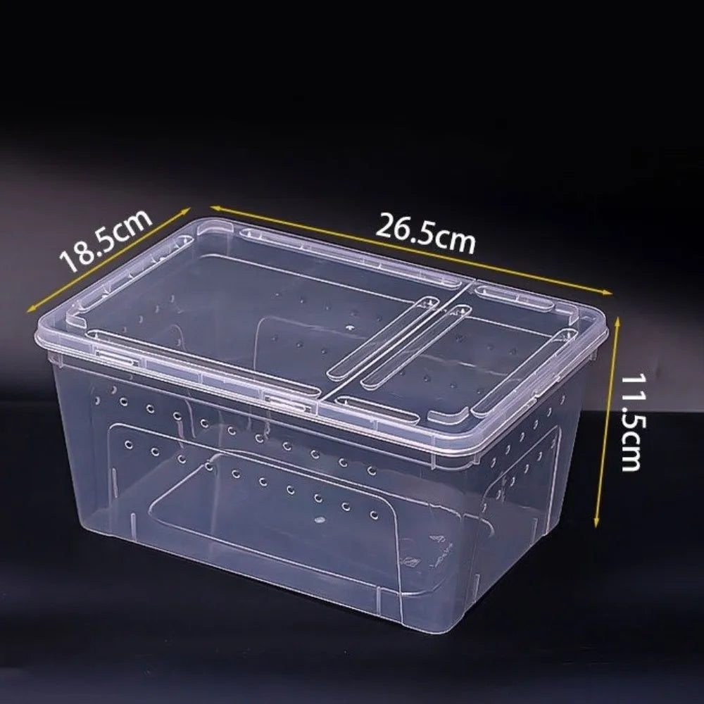 Transparent Reptile Breeding Box – Ventilated Stackable Terrarium Reptile Terrarium Richie's medium