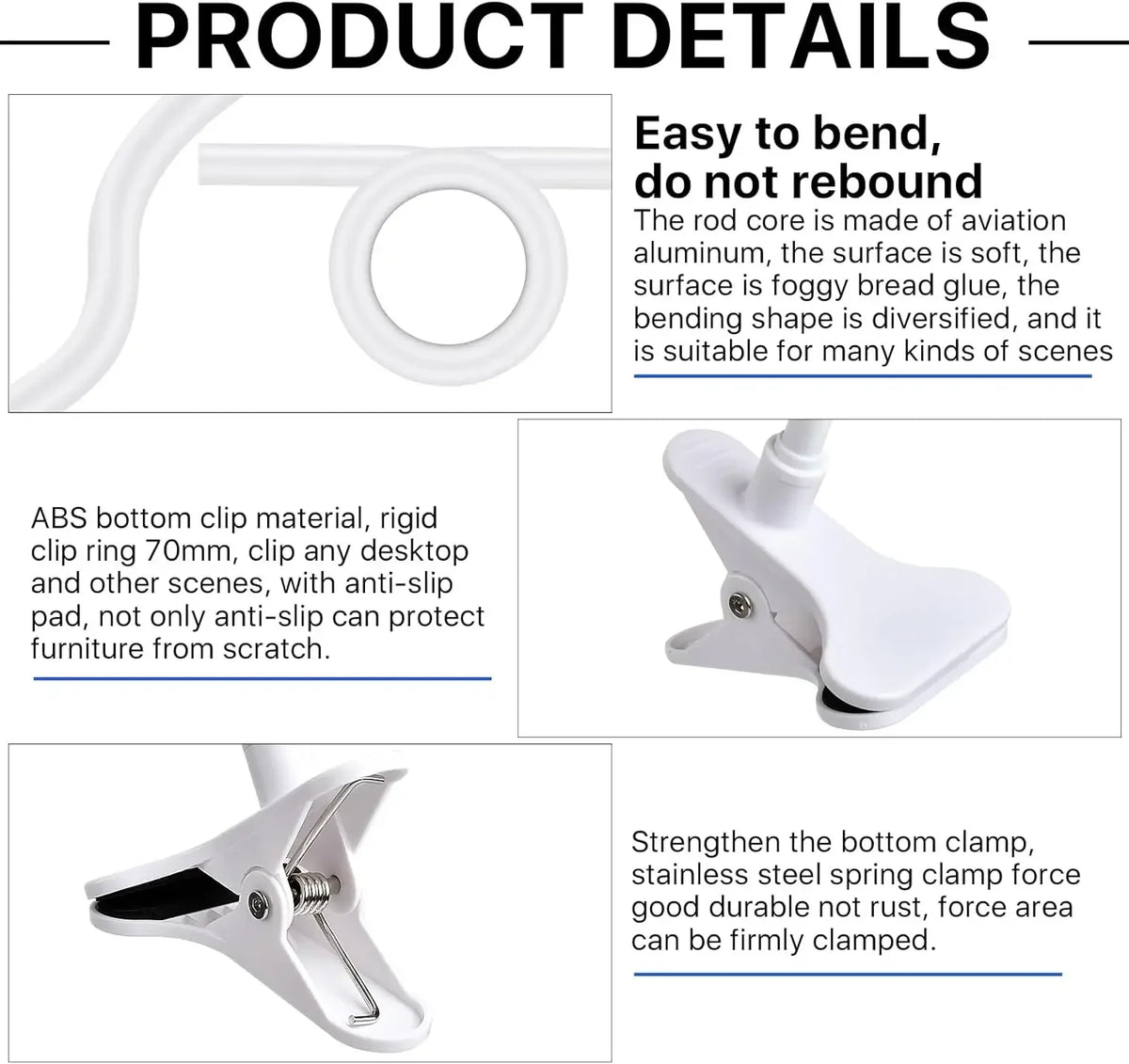 Flexible Camera Clamp Mount – Webcam & Baby Monitor Stand Camera Clamp Mount Richie's