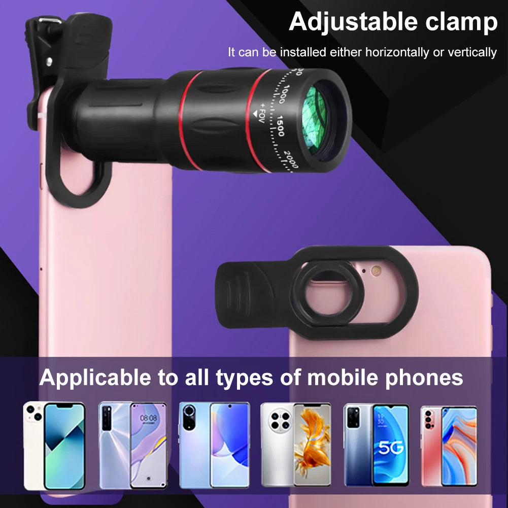 18X/36X/64X Clip-On Telephoto Zoom Lens for iPhone & Android Telephoto Phone Lens Richie's