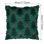 Christmas Tree Embroidered Cushion Cover – Festive Pillow Case Decorative Pillow Cover Richie's