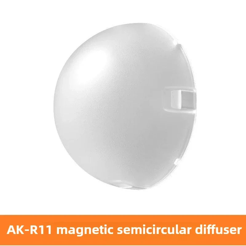 AK-R11 Magnetic Dome Diffuser for V1 S-R2 Round Flash Head Flash Dome Diffuser Richie's