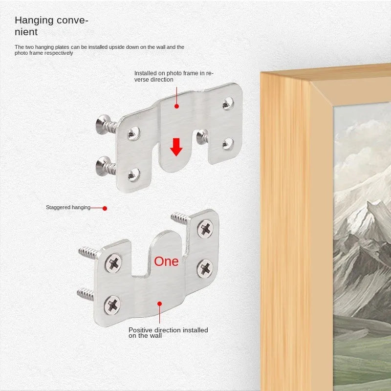 10pcs Flush Mount Brackets Interlock Hanging Buckle Frame Hooks Picture Frame Hooks Richie's