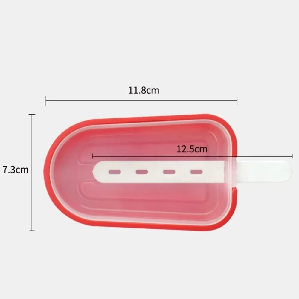 Silicone Popsicle Mould – Reusable Ice Lolly Maker with Lid & Sticks Popsicle Mould Richie's