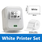 Marklife X2 Mini Bluetooth Thermal Label Printer – Inkless Thermal Label Printer Richie's White Printer Set