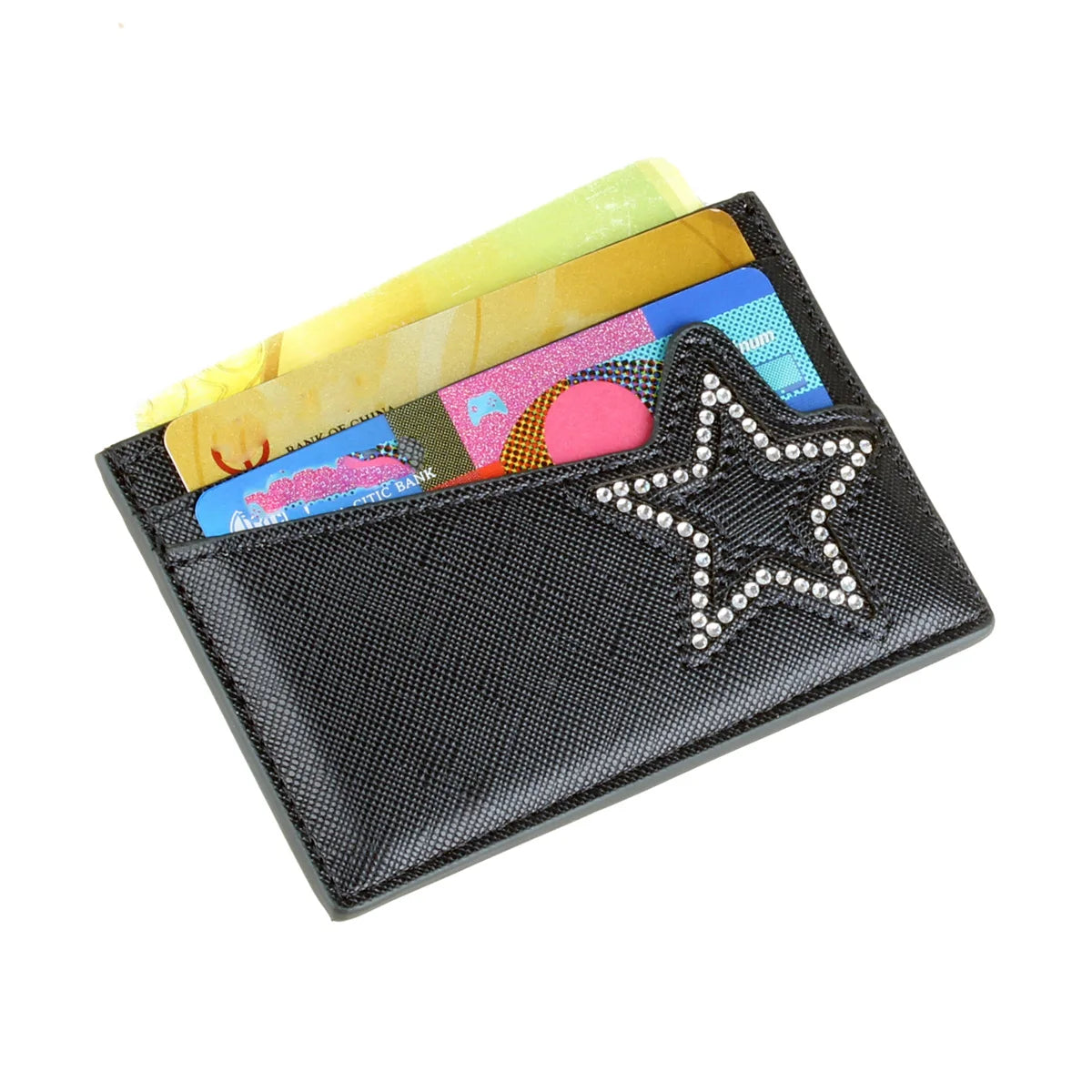 Diamond Pentagram PU Card Holder – Slim Stylish Card Clip Card Holder Wallet Richie's