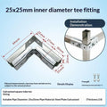 Galvanized Steel Square Tube Connector No-Weld Pipe Joint Buckle Pipe Joint Connector Richie's H