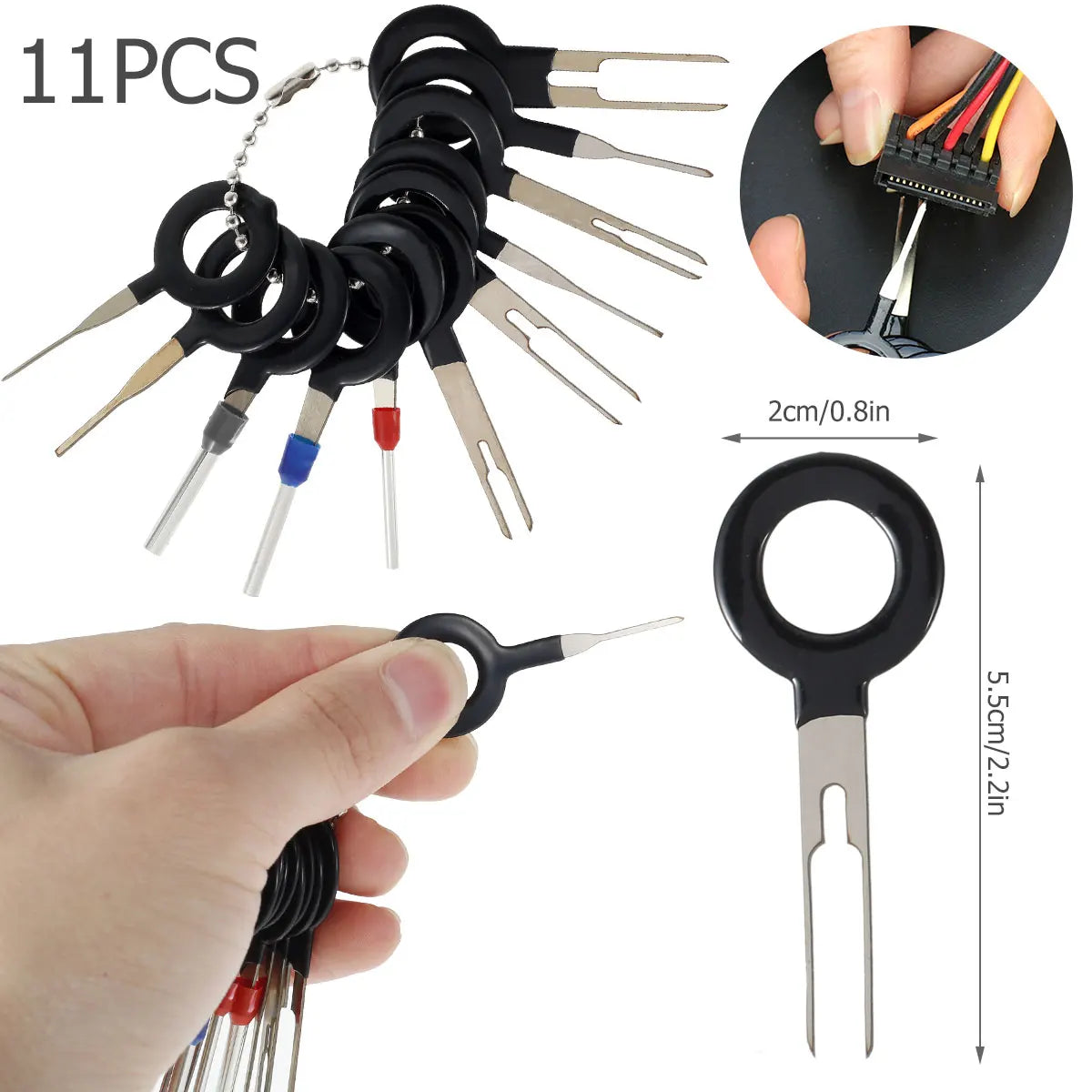 11-Pc Stainless Steel Terminal Remover & Wire Connector Kit Terminal Remover Kit Richie's