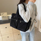 Large Capacity Corduroy Tote Bag | Korean Style Shoulder Bag Corduroy Tote Bag Richie's