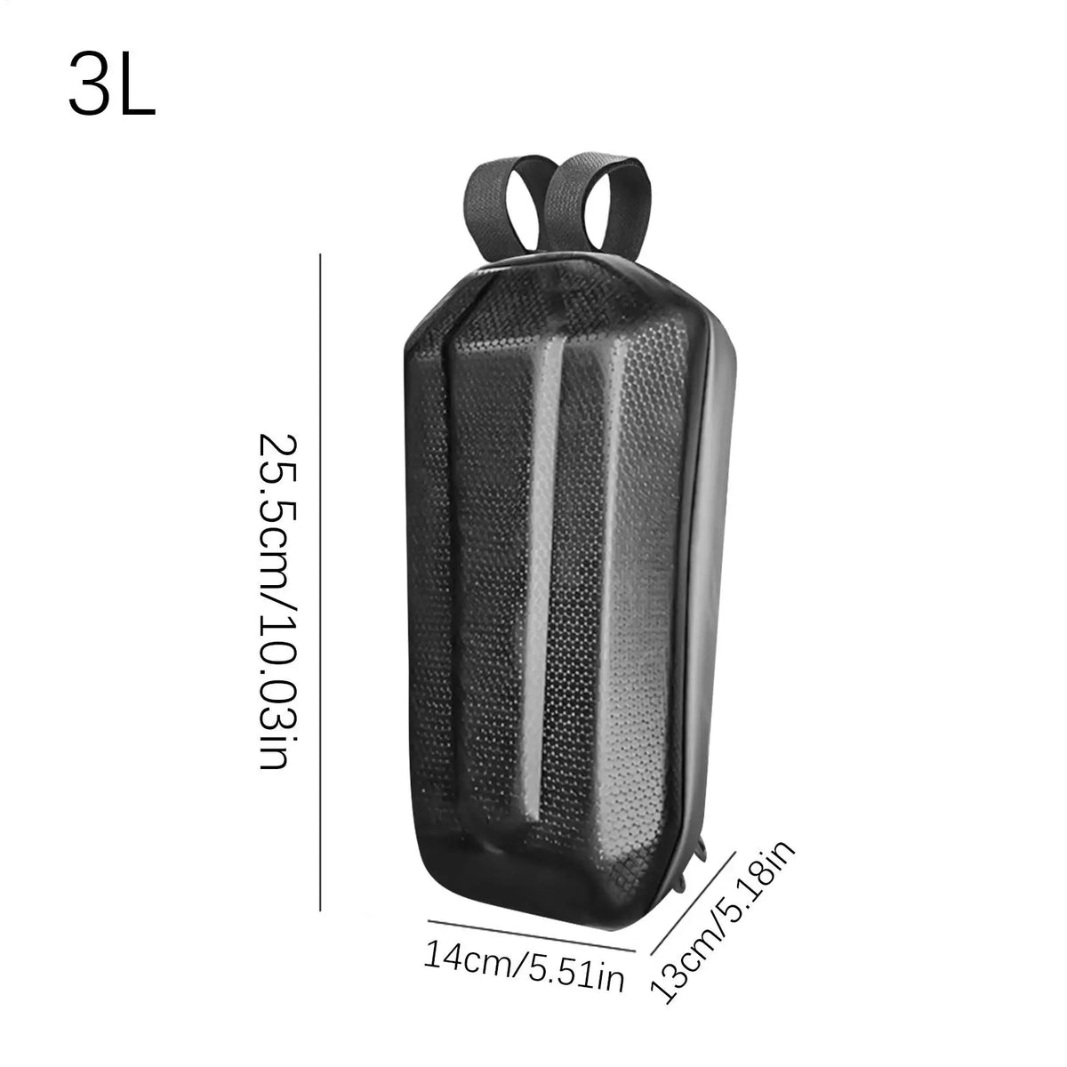 3L Scooter Handlebar Bag – Waterproof Hard Shell Front Pack Scooter Handlebar Bag Richie's