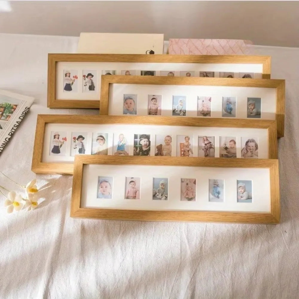 Wooden Multi-Opening Photo Frame – Baby Keepsake Gift Multi-Photo Picture Frame Richie's