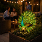Solar Peacock Garden Stake Light – Resin Outdoor Figurine Solar Garden Stake Light Richie's