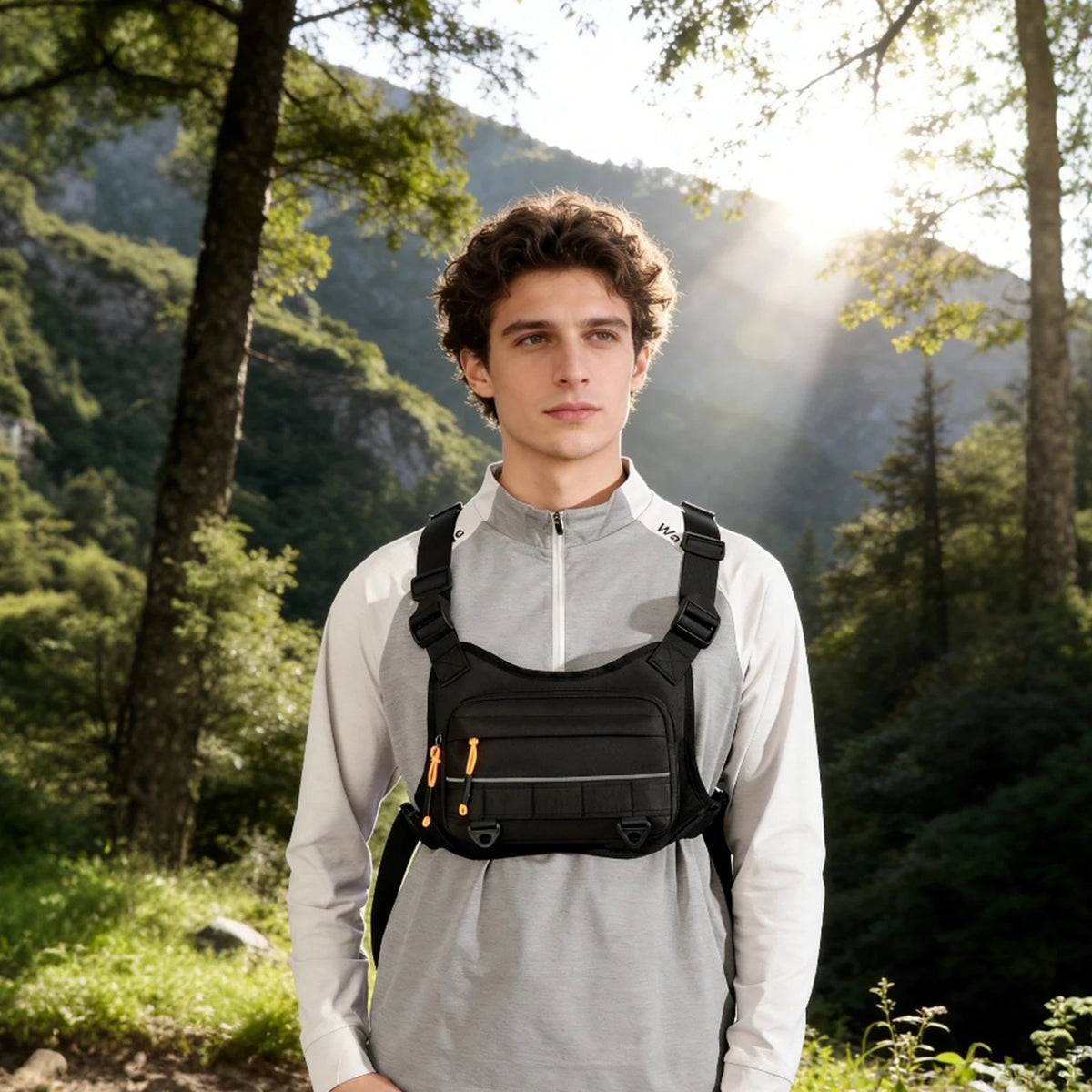 Outdoor Chest Vest Bag | Reflective Cycling Hiking Backpack Outdoor Chest Bag Richie's