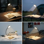 KEBINCPLED LED Clip Book Light USB Rechargeable Reading Lamp LED Clip Book Light Richie's