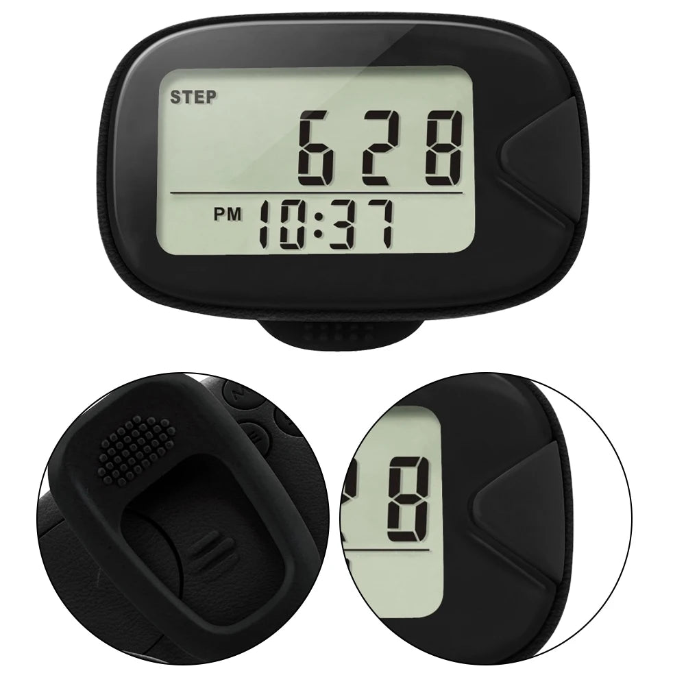 Clip-On Walking Pedometer LCD Step Counter | Outdoor Sports Clip-On Pedometer Richie's