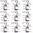 304 Stainless Steel C-Clamp Hook Adjustable 20–100mm | Hardware C-Clamp Hardware Richie's