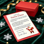 Santa Claus Greeting Card With Envelope – North Pole Letter Holiday Greeting Card Richie's