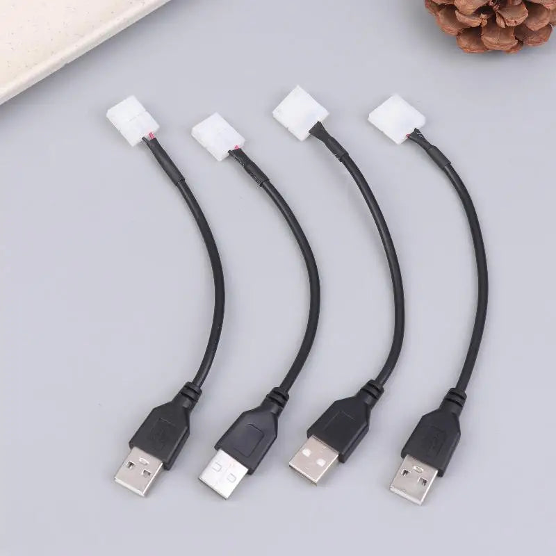 USB to 2-Pin LED Strip Connector 8mm 10mm No-Weld 5/10Pcs LED Strip Connector Richie's