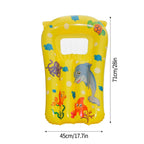 Kids Inflatable Floating Surfboard Pool Lounger | VAKIND Kids Pool Float Richie's Yellow 45x71cm