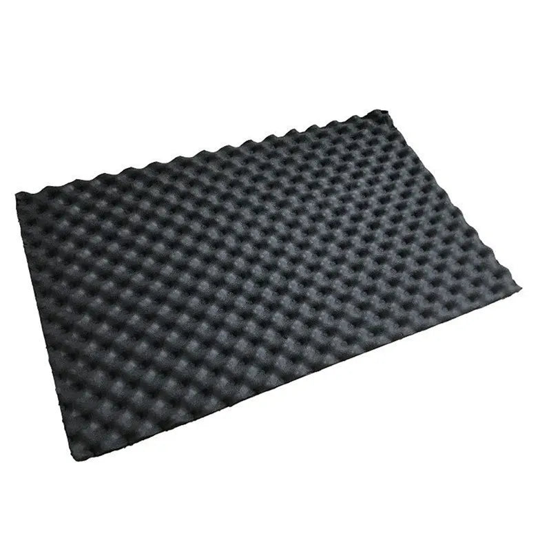 Self-Adhesive Car Sound Insulation Wave Foam Pad 80x25cm Car Sound Insulation Pad Richie's black