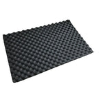 Self-Adhesive Car Sound Insulation Wave Foam Pad 80x25cm Car Sound Insulation Pad Richie's black