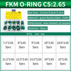 NBR Silicone FKM O-Ring Repair Kit – 1.8mm & 2.65mm Gasket Set O-Ring Repair Kit Richie's 151-FG-BW50S