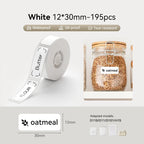 Niimbot D11/D110/D101 Thermal Label Paper – Waterproof Anti-Oil Thermal Label Tape Richie's White 1230