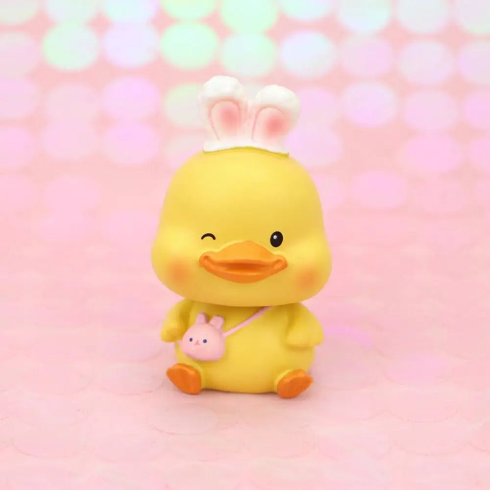 Resin Mini Duck Figurines – Cute Cartoon Duck DIY Decor Mini Duck Figurine Richie's